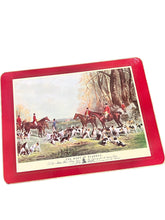Load image into Gallery viewer, Vintage equestrian English Hunt Table Mats￼ - Vintage AnthropologyVintage Anthropology