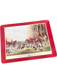 Vintage equestrian English Hunt Table Mats￼ - Vintage AnthropologyVintage Anthropology