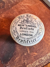 Load image into Gallery viewer, Antique Ironstone Transferware Dentist Paste Jar