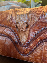 Load image into Gallery viewer, Vintage alligator, leather handbag