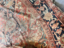 Load image into Gallery viewer, Antique 8x 12 Serapi Heriz Hand knotted wool rug as is