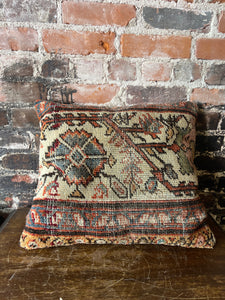 Antique Turkish Rug Throw Pillow