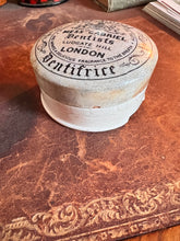 Load image into Gallery viewer, Antique Ironstone Transferware Dentist Paste Jar