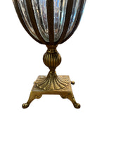 Load image into Gallery viewer, Brass and Glass Bubble Glass Urn