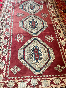 Vintage Wool Hand Knotted Persian Rug