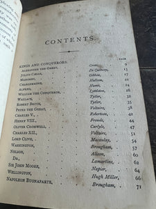 Antique Book 1800s Victorian Men of History