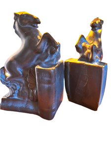 Vintage 1940s Melrose Ware Art Deco Horse Bookends