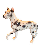 Load image into Gallery viewer, Antique Ceramic Great Dane Dog Statue - Vintage AnthropologyVintage Anthropology