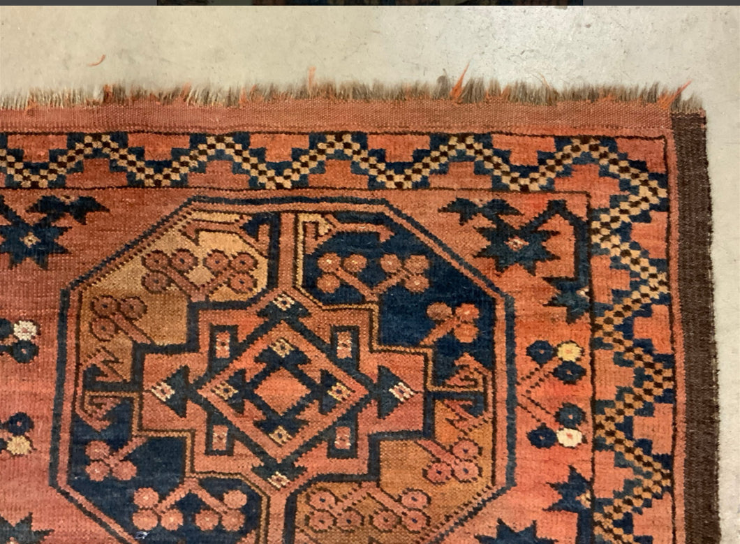 Antique Persian Wool Bokhara Rug