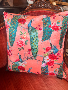 Velveteen Peacock Down Pillow by Vintage Anthropology