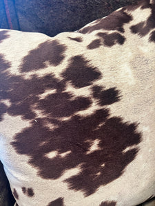 Faux CowHide Down Pillow by Vintage Anthropology