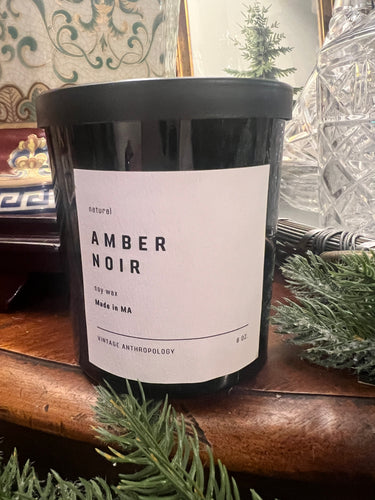 Soy Candle “Amber Noir”