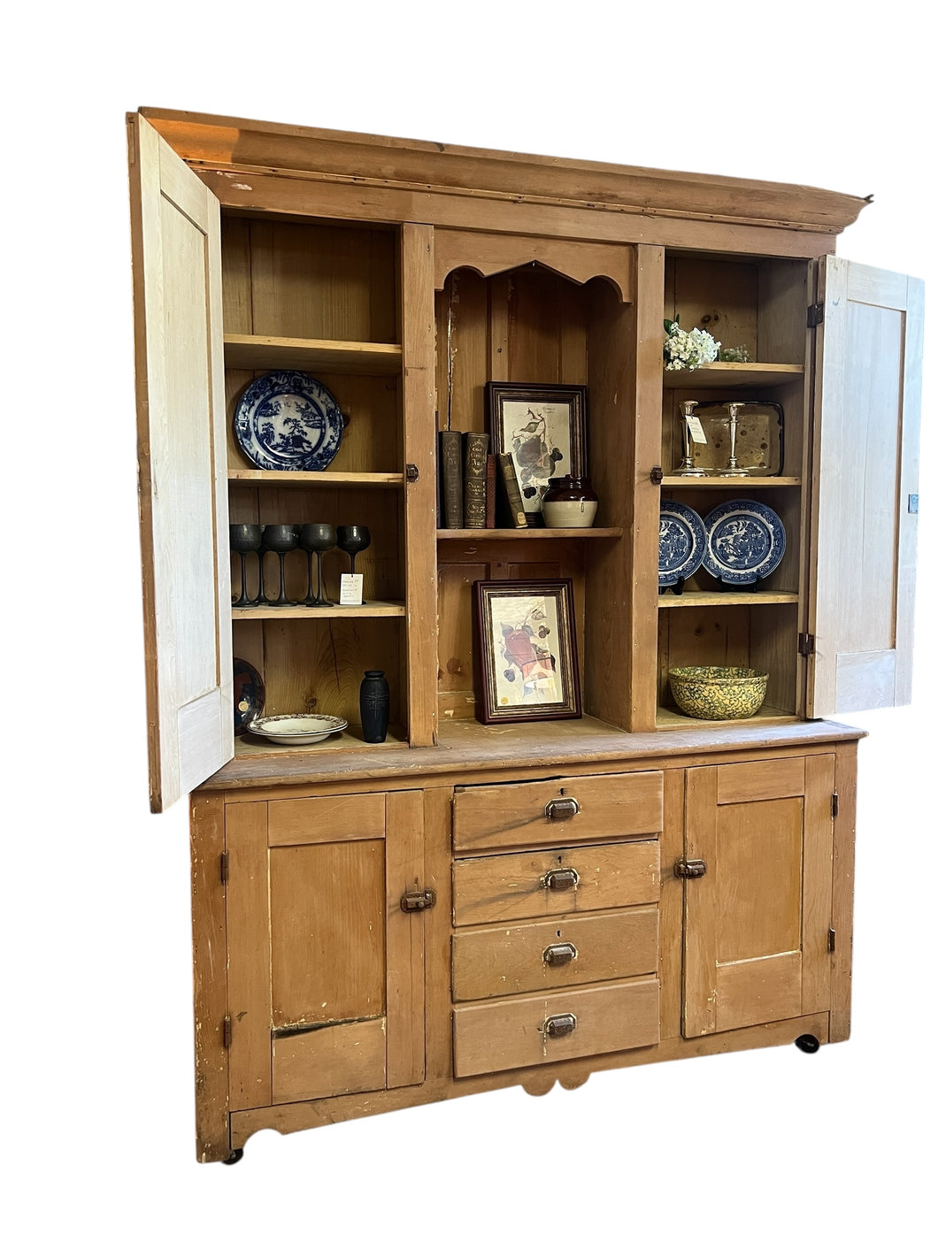 19th century English Pine Country Pantry