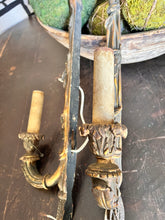 Load image into Gallery viewer, Antique Pair of 1920s Wall Sconces Lamps