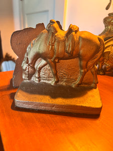 Antique Equestrian Horse Bookends
