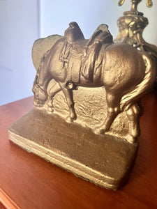 Antique Equestrian Horse Bookends