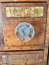Load image into Gallery viewer, Antique English Apothecary Chest Cabinet of Drawers