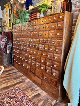 Load image into Gallery viewer, Antique English Apothecary Chest Cabinet of Drawers