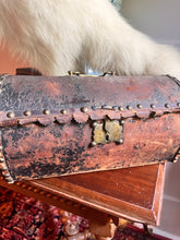 Load image into Gallery viewer, Antique English Diminutive Rounded Travel Trunk