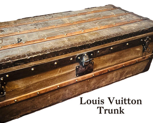 Antique 1800s Louis Vuitton steamer trunk - Vintage AnthropologyVintage Anthropology
