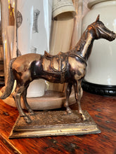 Load image into Gallery viewer, Antique Bronze Equestrian Horse Statue