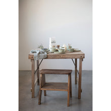 Load image into Gallery viewer, Reclaimed wood Folding table