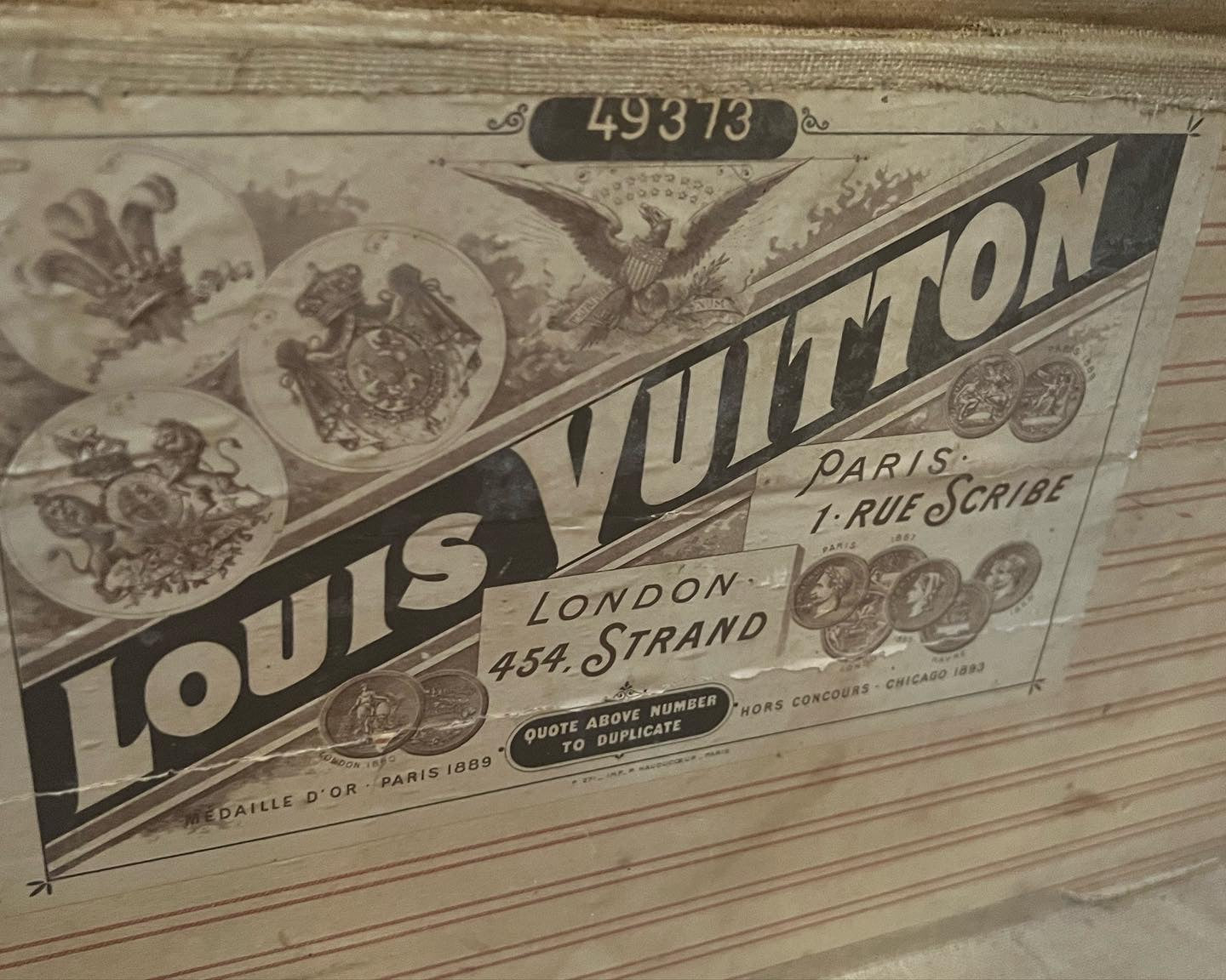Louis Vuitton Antique Monogram Steamer Trunk 1900-1908
