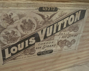 Antique 1800s Louis Vuitton steamer trunk
