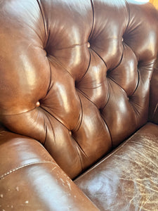 Tufted Bradington and Young Leather Club Chair
