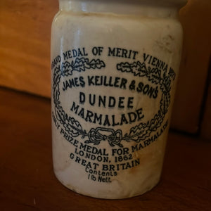 Vintage marmalade jar Dundee