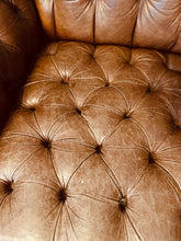 Load image into Gallery viewer, Vintage Chesterfield Tufted Wing  Back Chair