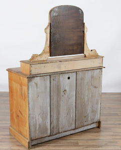 Antique English Scrubbed Pine Dresser