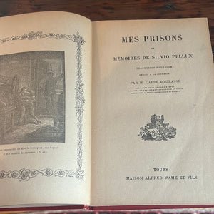 Antique art nouveau French book MES PRISONS