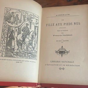 Antique French book Fille Aux Pieds Nus