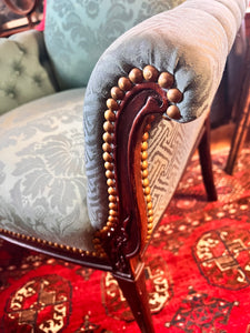 Antique French Scroll Arm Chair