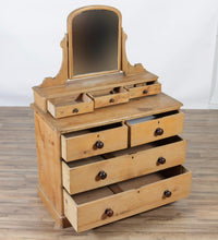 Load image into Gallery viewer, Antique English Scrubbed Pine Dresser