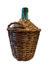 Load image into Gallery viewer, Vintage wicker wrapped bottle