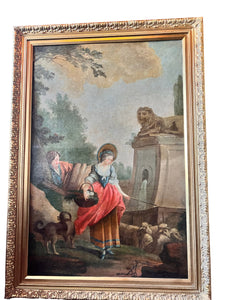 Antique 1800s painting Restored