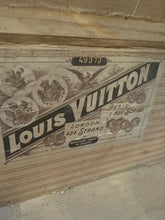 Load image into Gallery viewer, Antique 1800s Louis Vuitton steamer trunk