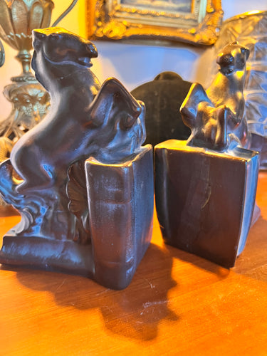 Vintage 1940s Melrose Ware Art Deco Horse Bookends