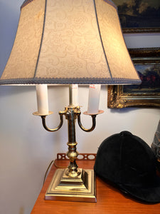 Vintage French Style Bouillotte Brass Lamp
