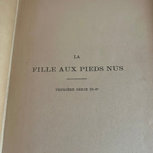 Antique French book Fille Aux Pieds Nus