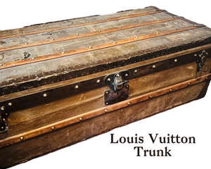 Antique 1800s Louis Vuitton steamer trunk
