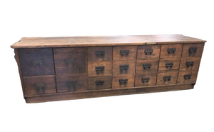 Antique Apothecary Multi Drawer Counter