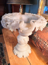 Load image into Gallery viewer, Antique Alabaster Large Victorian Compote