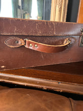 Load image into Gallery viewer, Antique leather suitcase