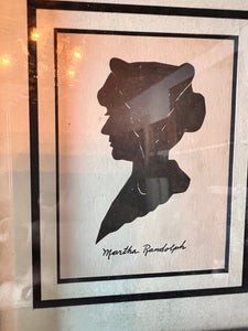 Vintage Silhouette Of Martha Randolph