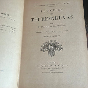 Antique French book Le Mousse Des Terre-Neuvas